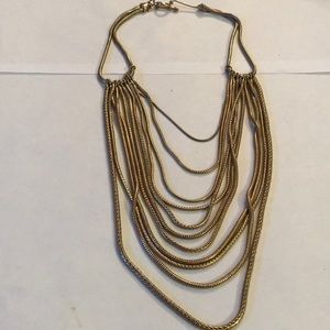 Vintage monet multi chains necklace